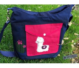 Stickdatei - Lama 4 Line Art